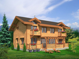 хубава дървена сглобяема къща проект архитект