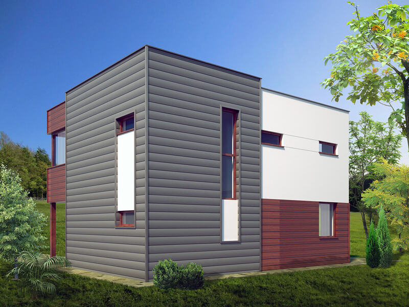 Двуетажна къща с дървена конструкция, Панчарево, проект 2021г