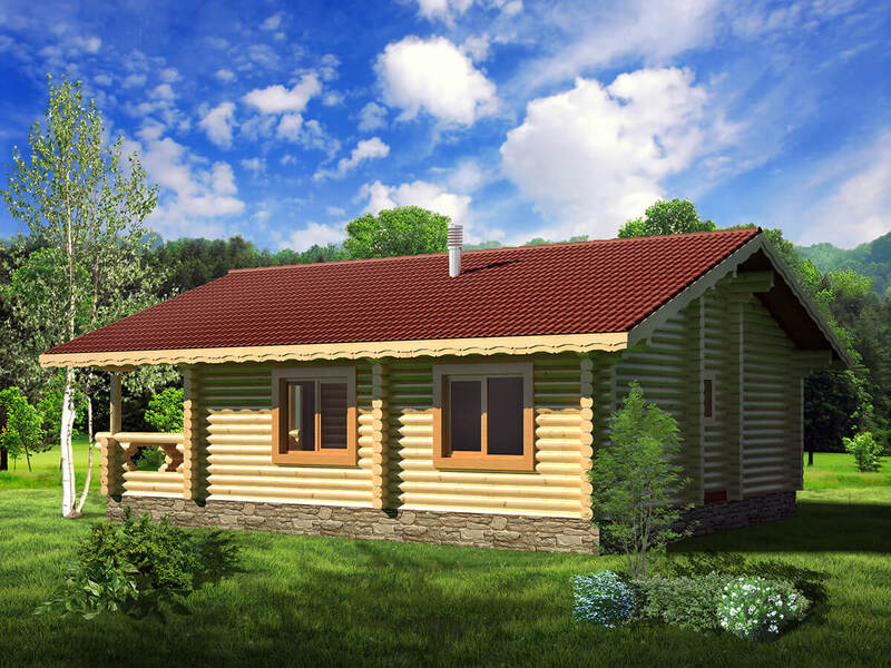 проект дървена лог къща